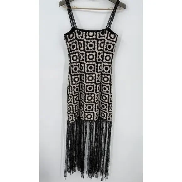 SAYLOR Black and White Mini Dress - Picture 7 of 10